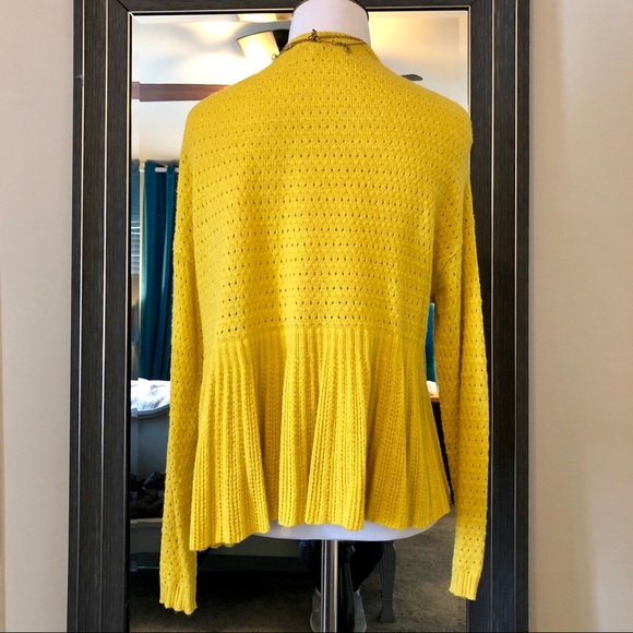 Anthropologie Moth Peplum Open Front Cardigan - Picture 5 of 6